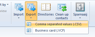 Windows Live Mail 2011 - Export Contacts