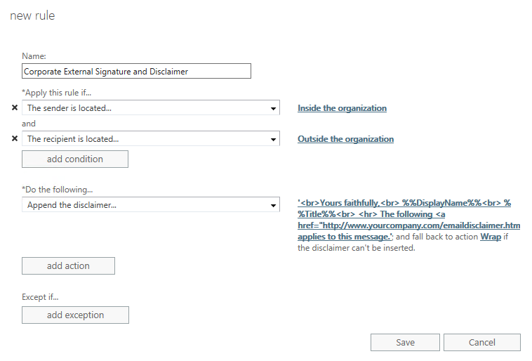 Corporate Signatures and Disclaimers: Setup and deployment guide - HowTo- Outlook