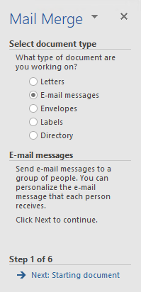 mail merge email outlook 365