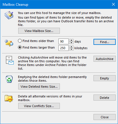 how to archive folders in outlook 2013