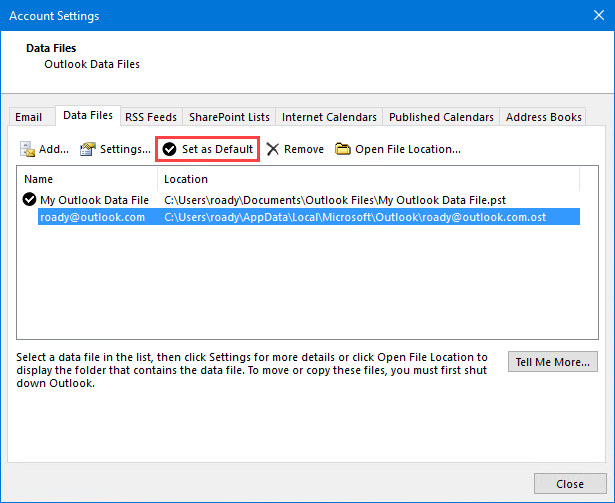 set up outlook for gmail hosted email account