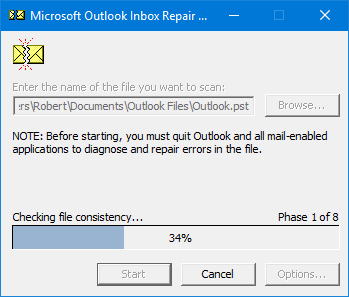 microsoft outlook inbox repair tool 2016