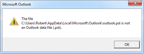 cannot open archive folder in outlook 2016