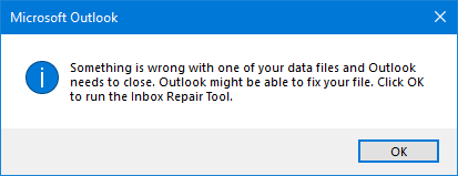 outlook pst repair tool not working