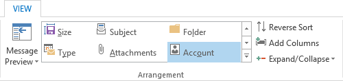 how to separate two email accounts in outlook 2007